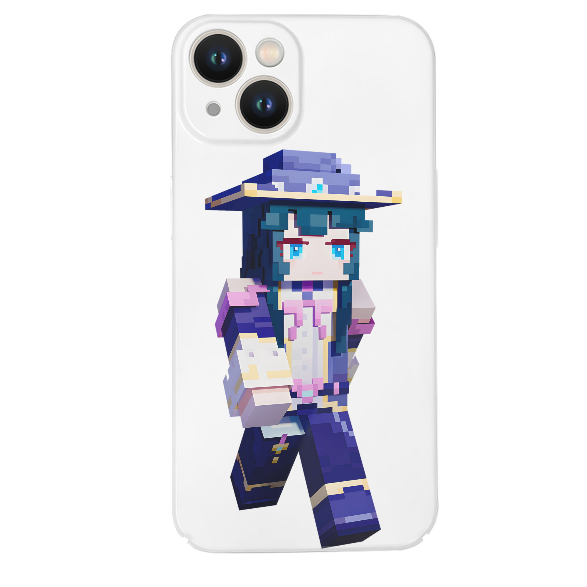 （画像用） マインクラフト ブロックの世界 Minecraft MC Block world 【iPhone 14シリーズ対応】ハードケース